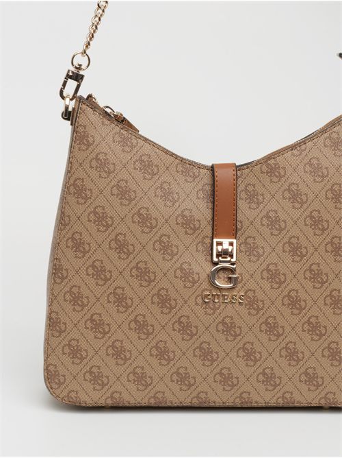 ZAMIRA HOBO SHOULDER LATTE LOGO GUESS | HWSG96 29020LTL